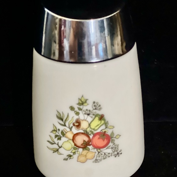 Vintage White Ceramic Kitchen Set with Fruit Design - Picture 4 of 10